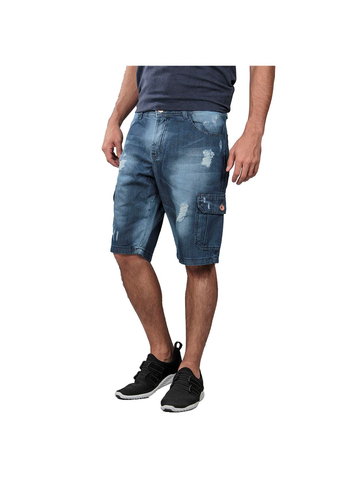 Bermuda Masculina Jeans Cargo Tng Storetng