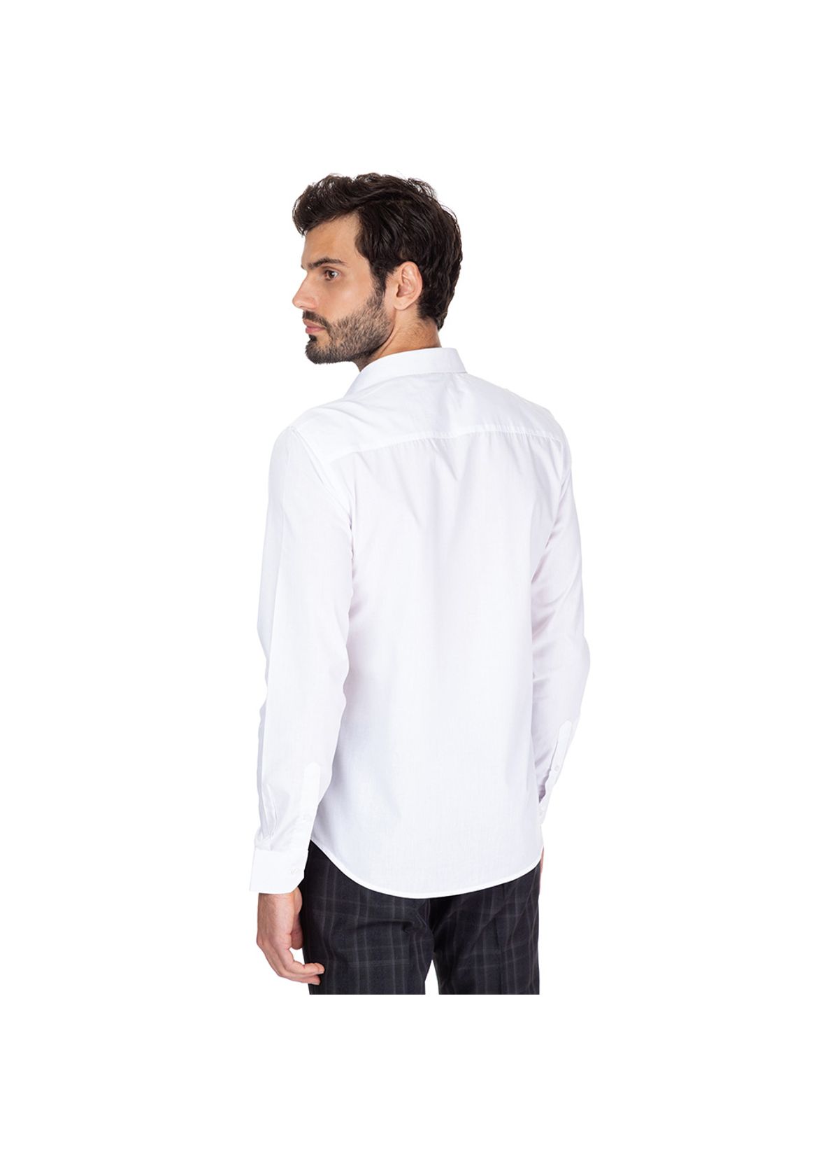 camisa branca social slim