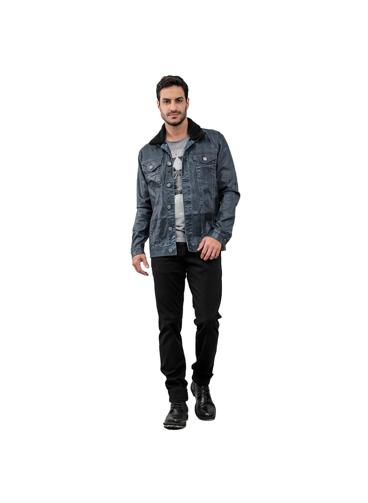 jaqueta masculina resinada