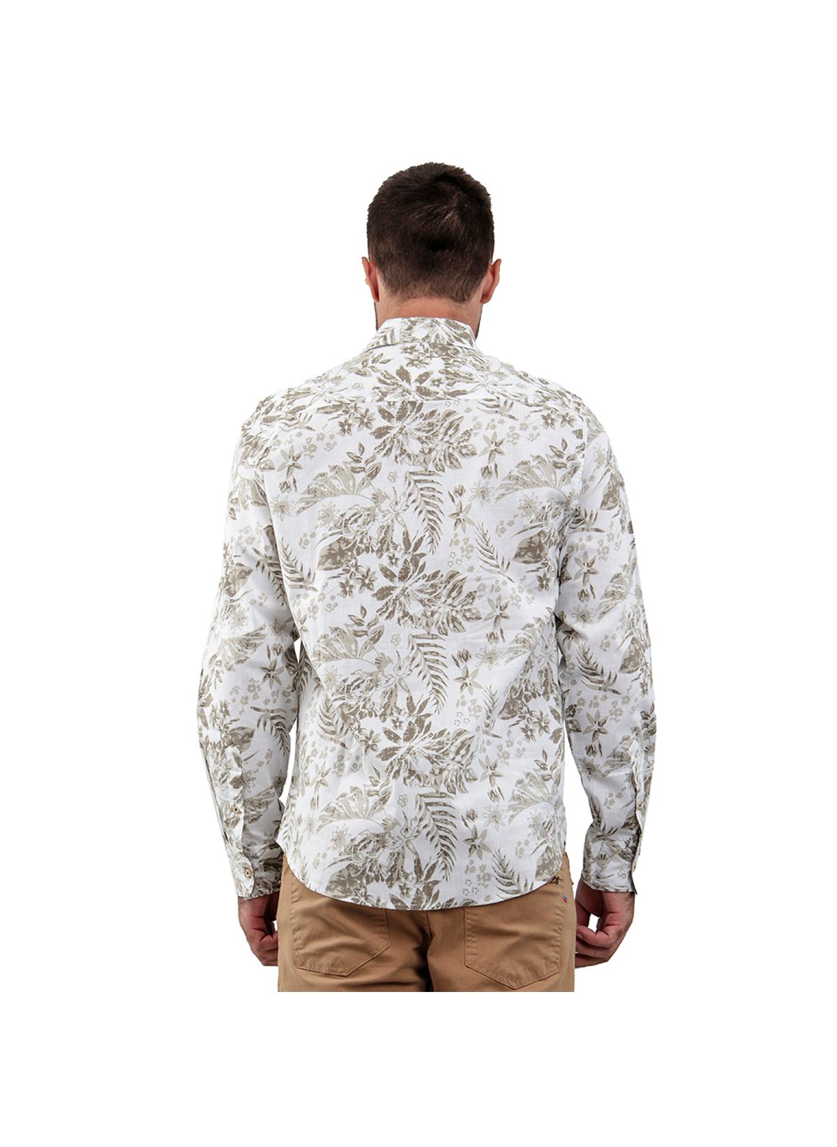 camisa masculina estampa tropical