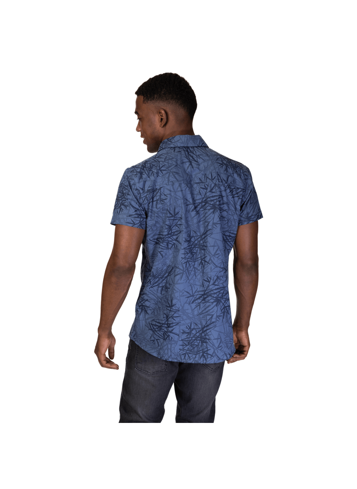 camisa curta estampada