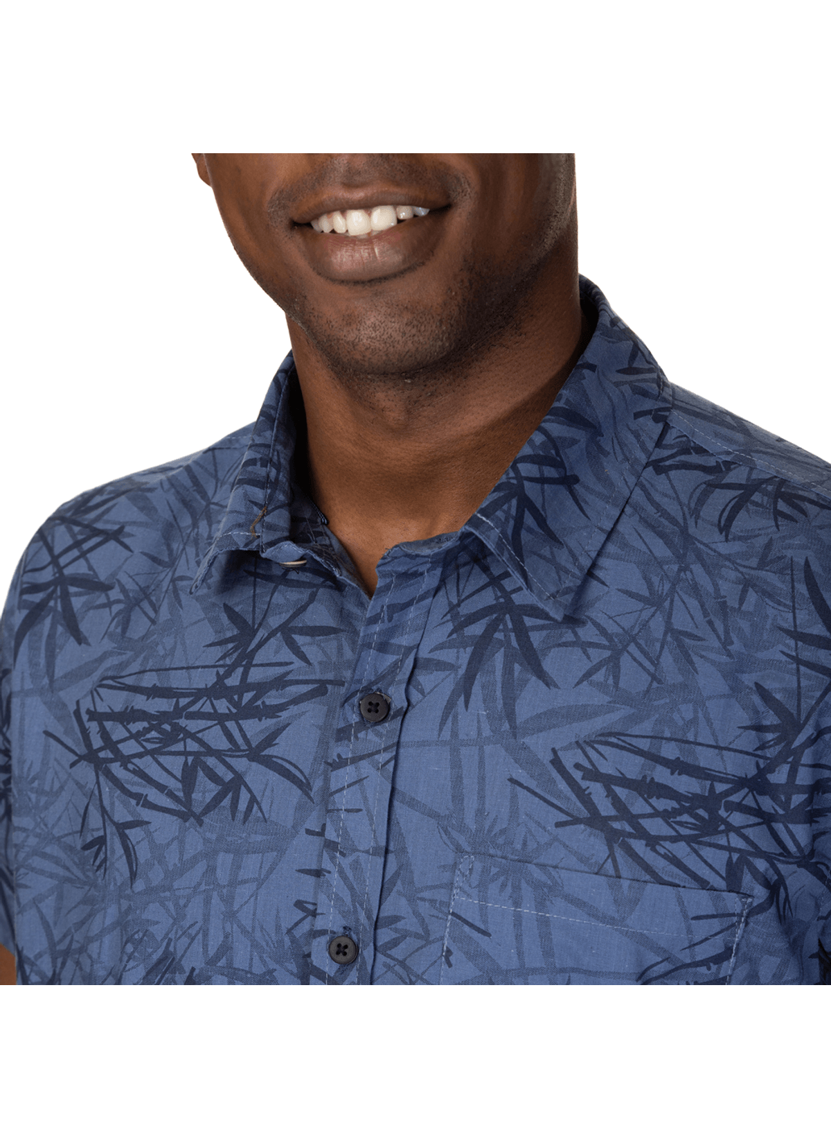 camisa estampada de manga curta