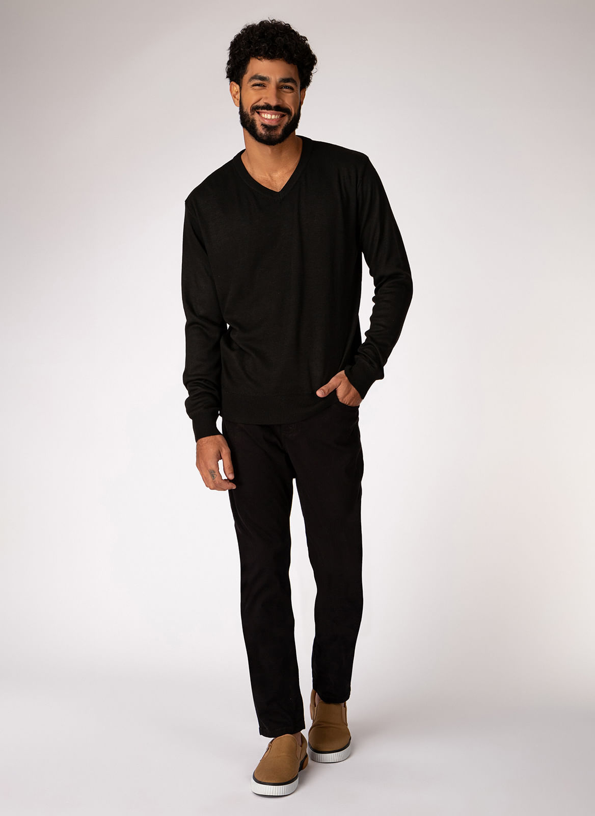 TRICOT BÁSICO GOLA V - TNG