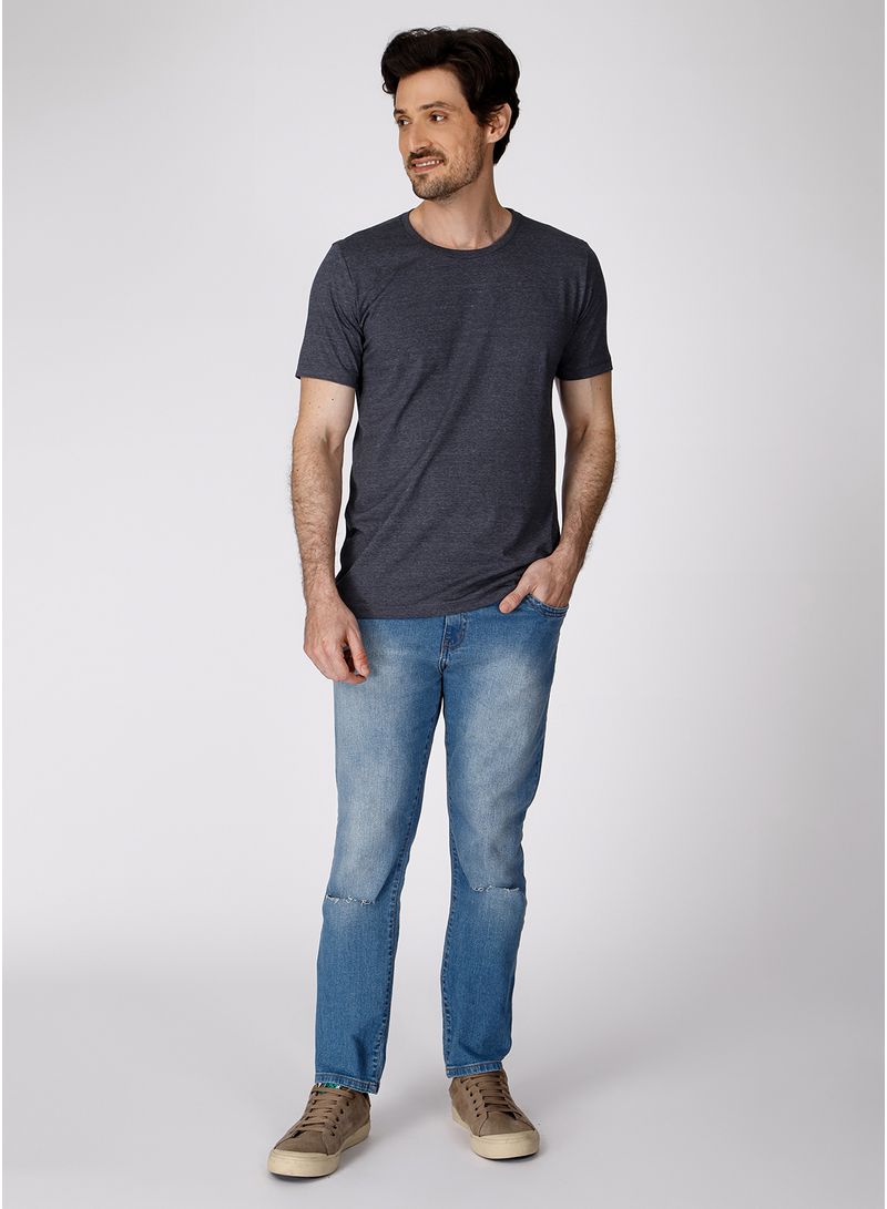 Calça Jeans Reta Masculina C/Filigrana - TNG - storetng