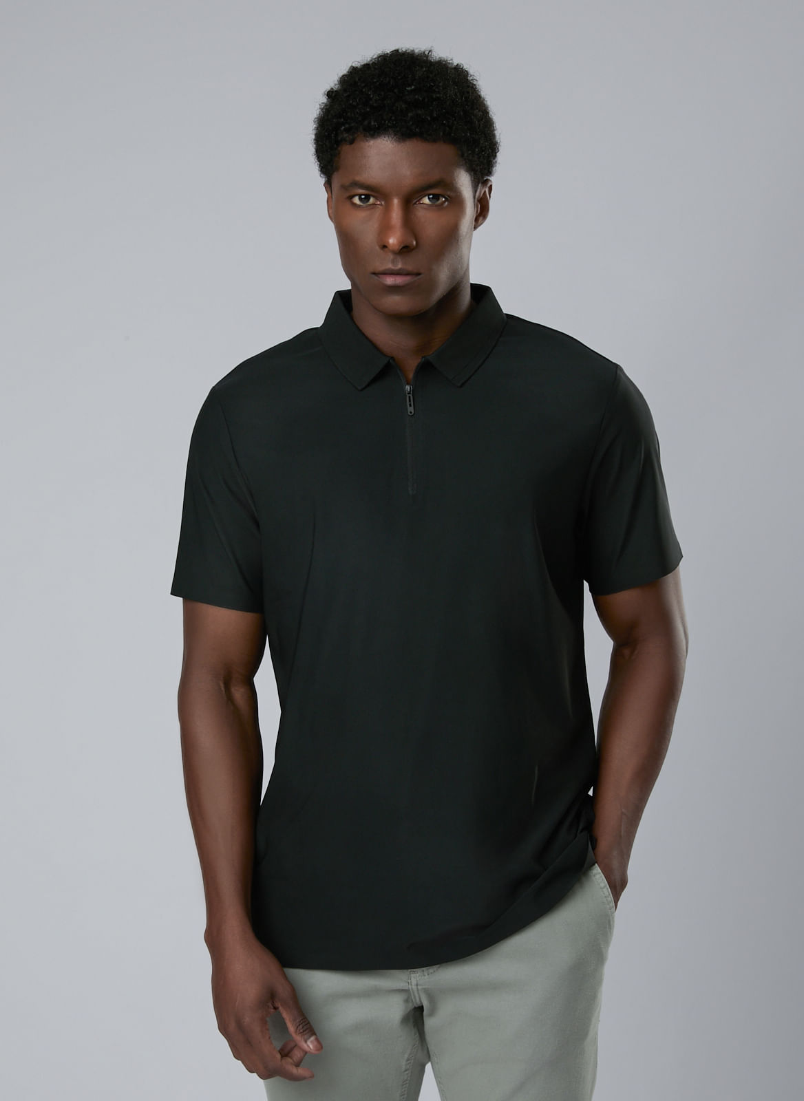 トップス Pedestal polo tee jellyyabashi flexwitme Polo Manga Curta Lisa Gola Retilinea Technojet