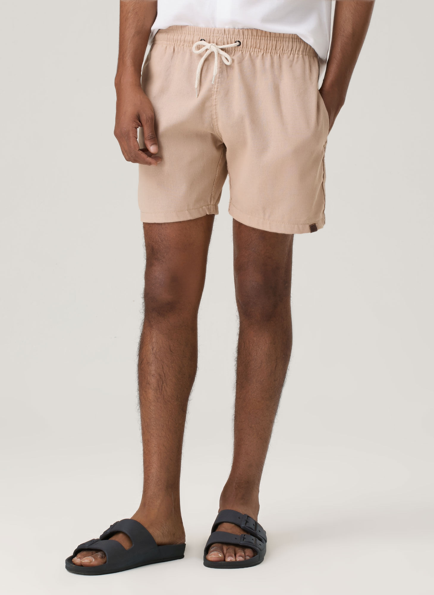 Shorts Viscolinho Com Cordão