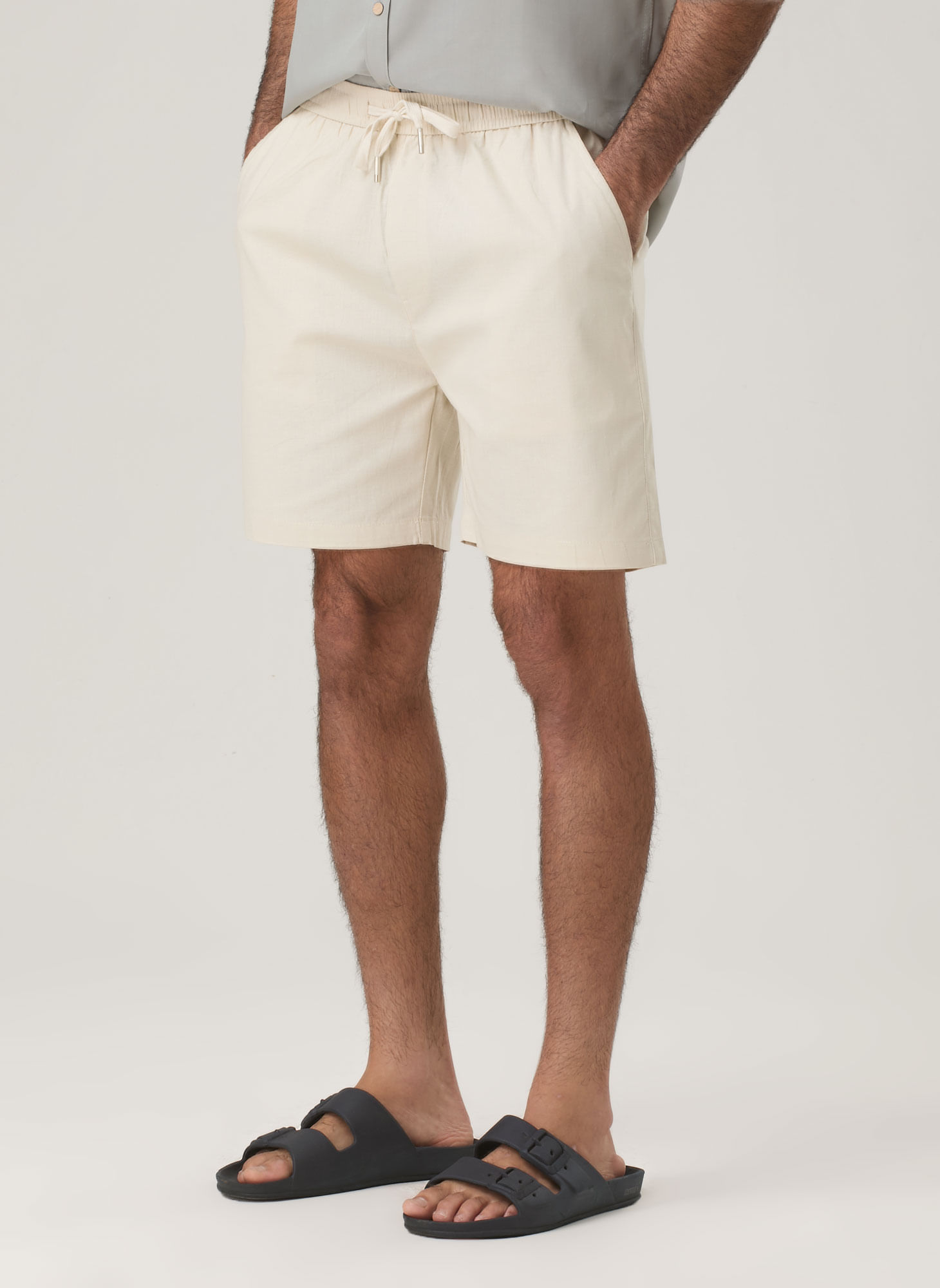 Shorts Cós Elastico C/ Elastano
