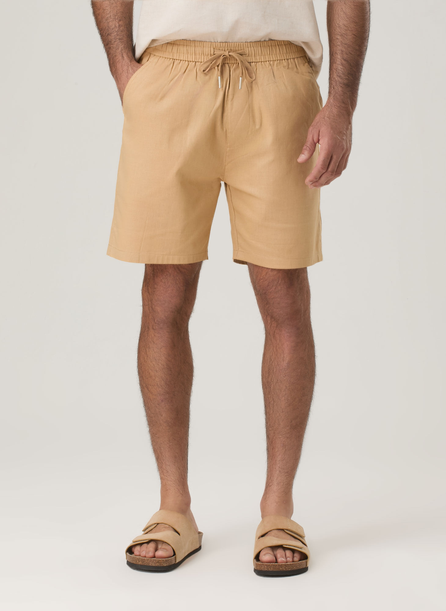 Shorts Cós Elastico C/ Elastano