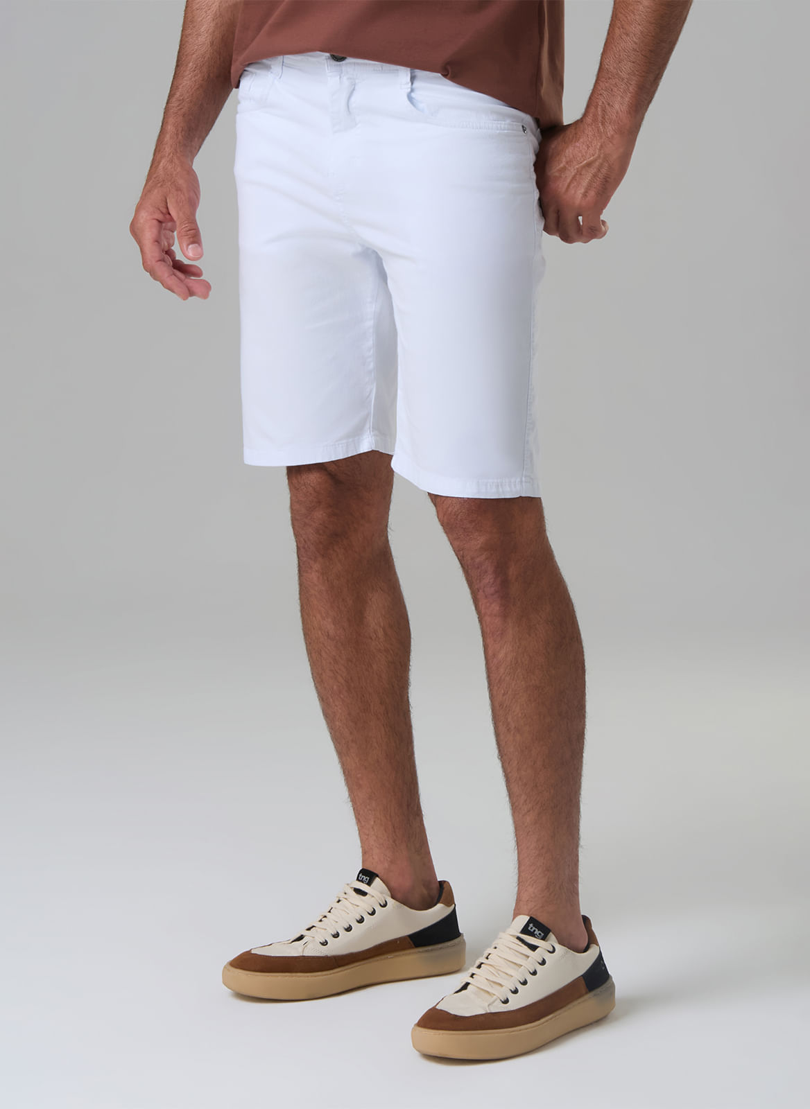 Bermuda Sarja Five Pockets Color Masculina