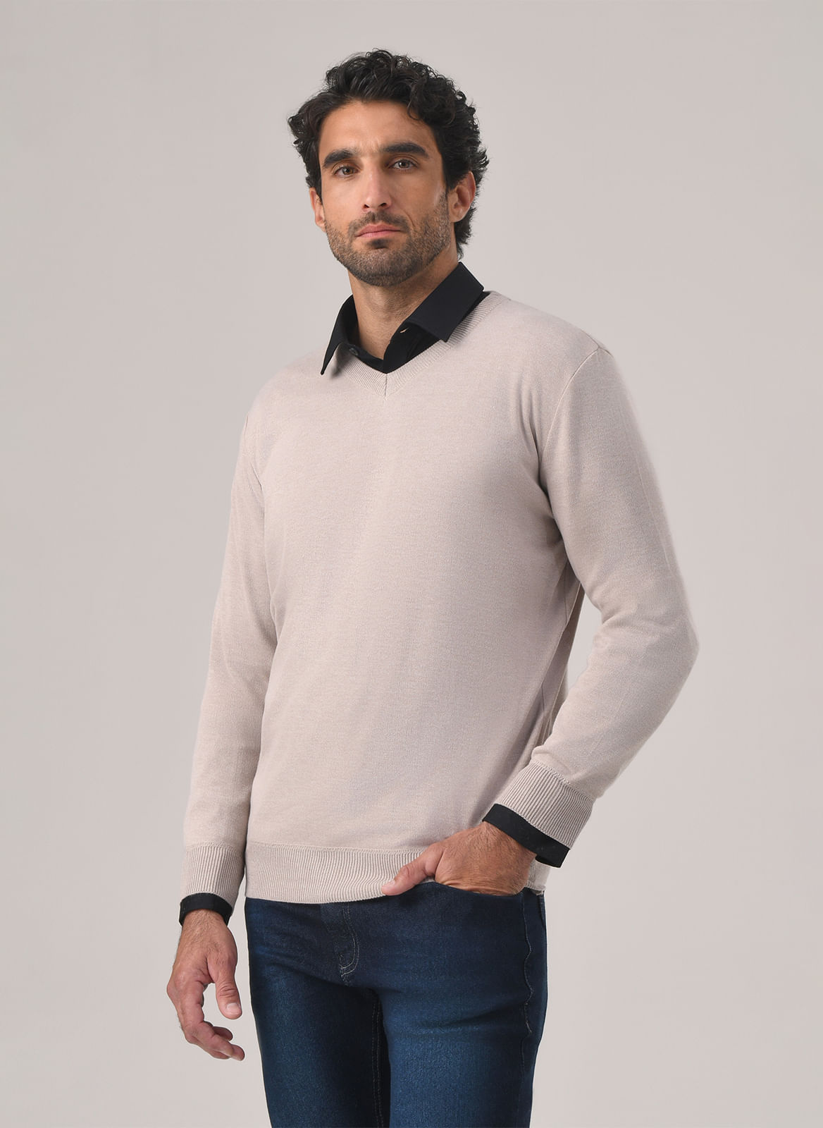 Tricot Básico Gola v