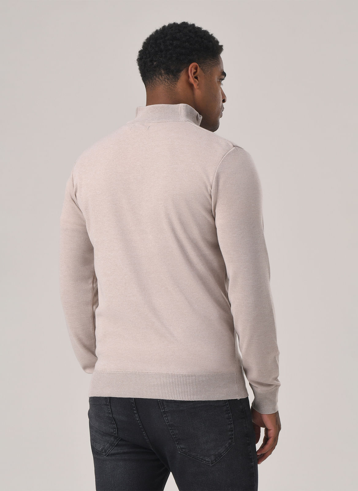 TRICOT BÁSICO MEIO ZÍPER - TNG
