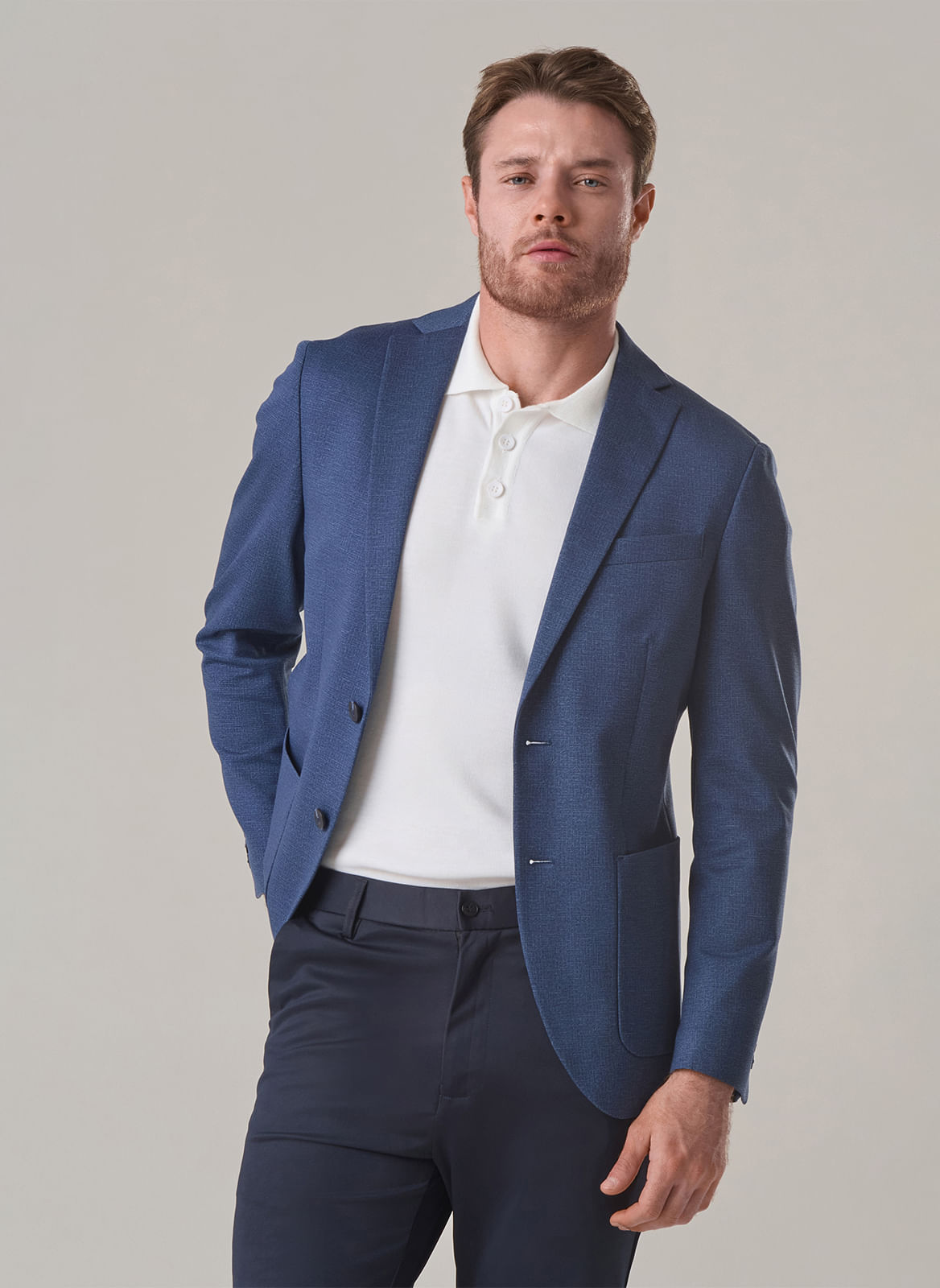 PALETO MALHA MELANGE TNG