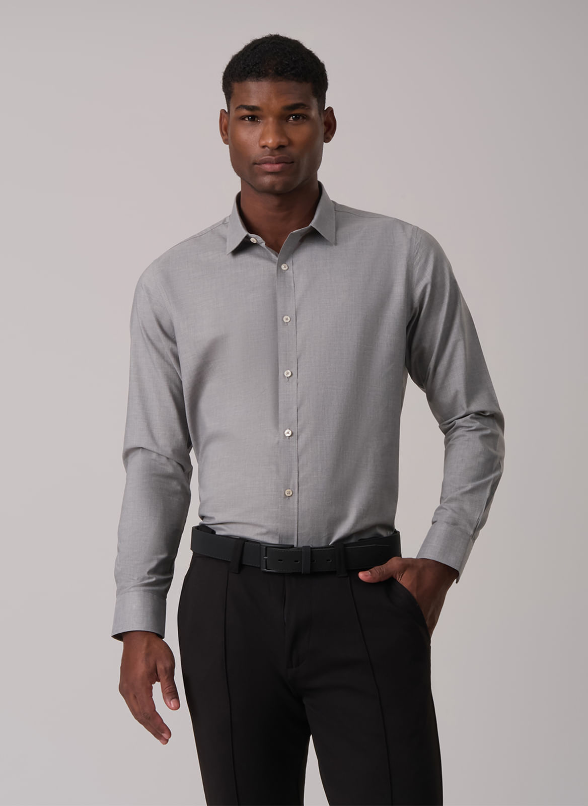 Camisa Social Algodão Maquineta