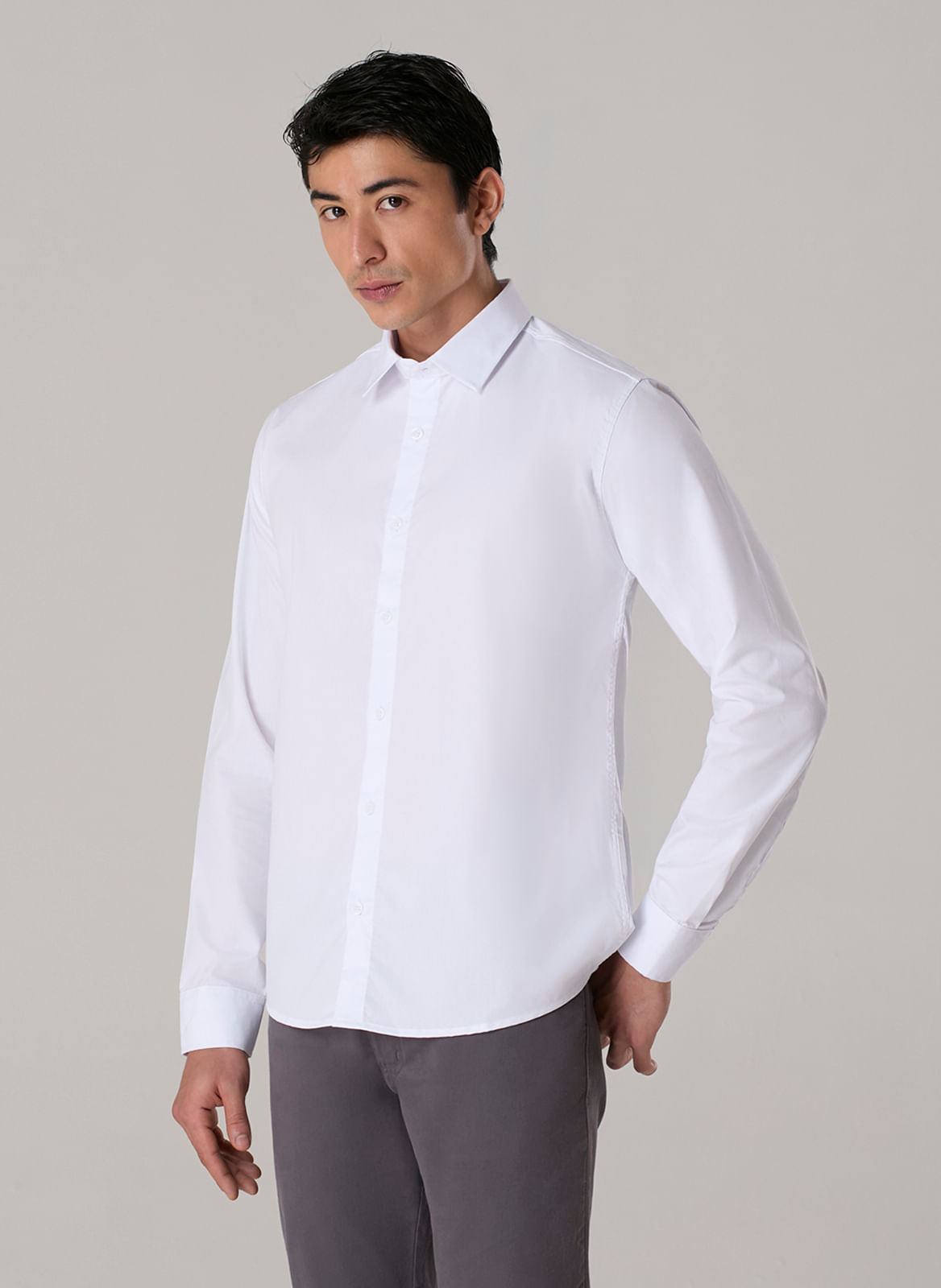 Camisa Social Tricoline Mescla