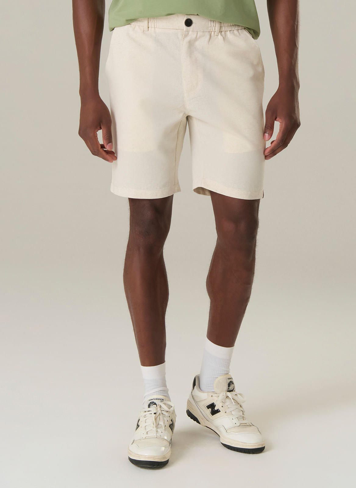 Bermuda Color Cós Elástico