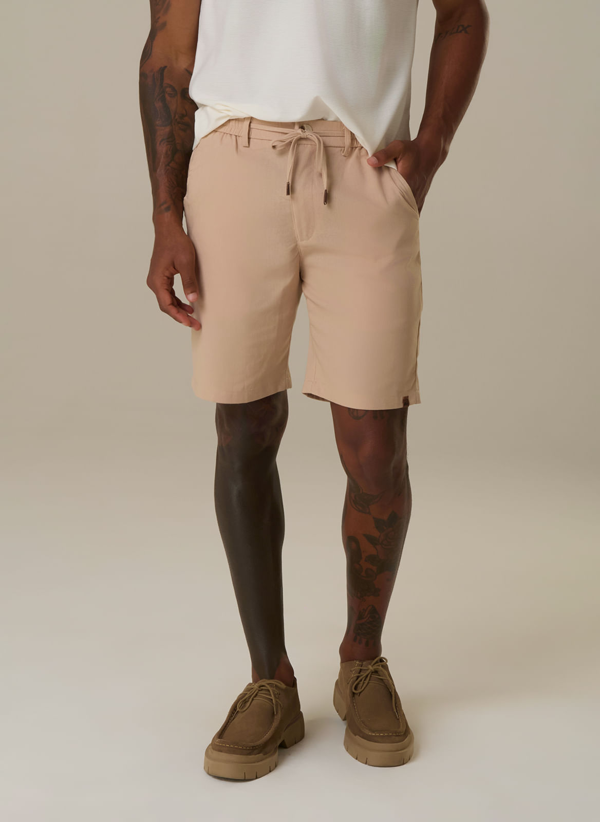 Bermusa Color Cós Elástico