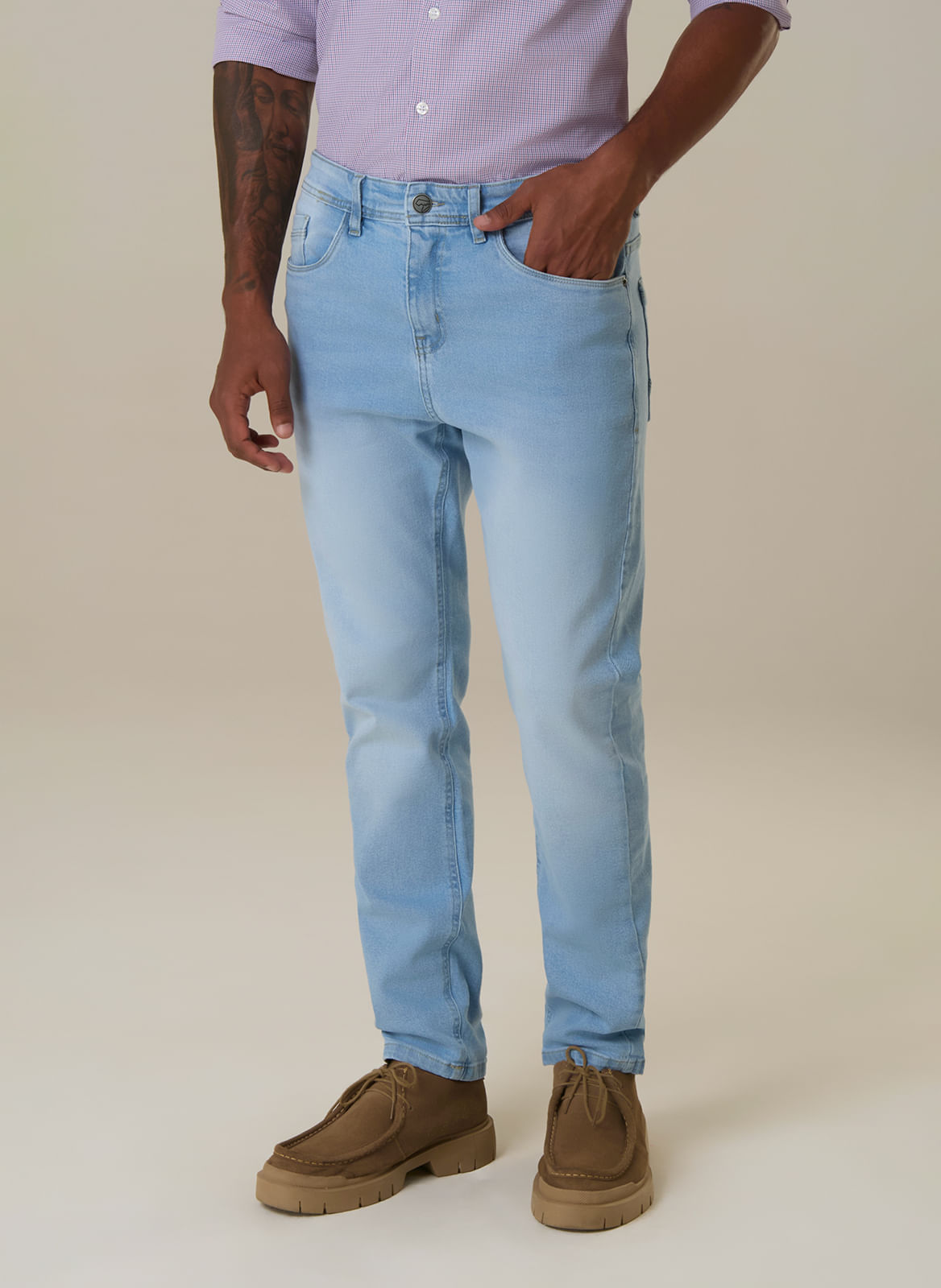 Calça Jeans Masculina Slim