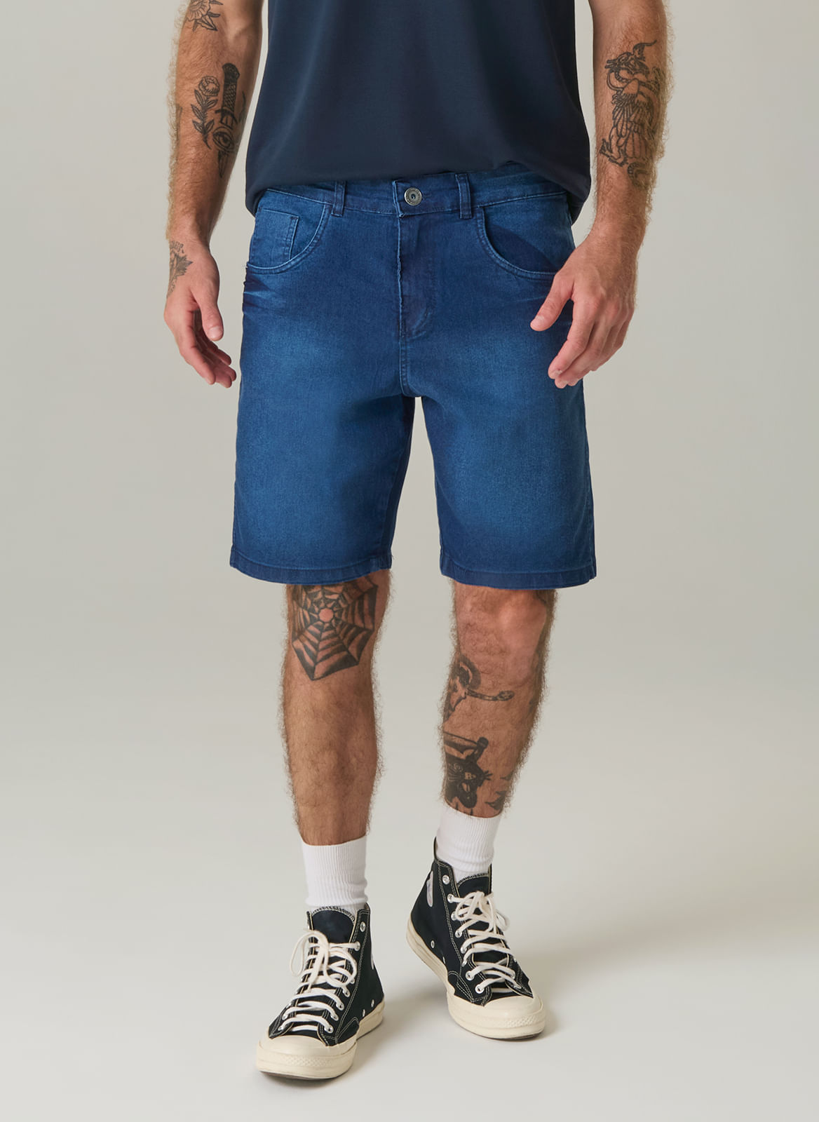 Bermuda Jeans Masculina Regular Tng