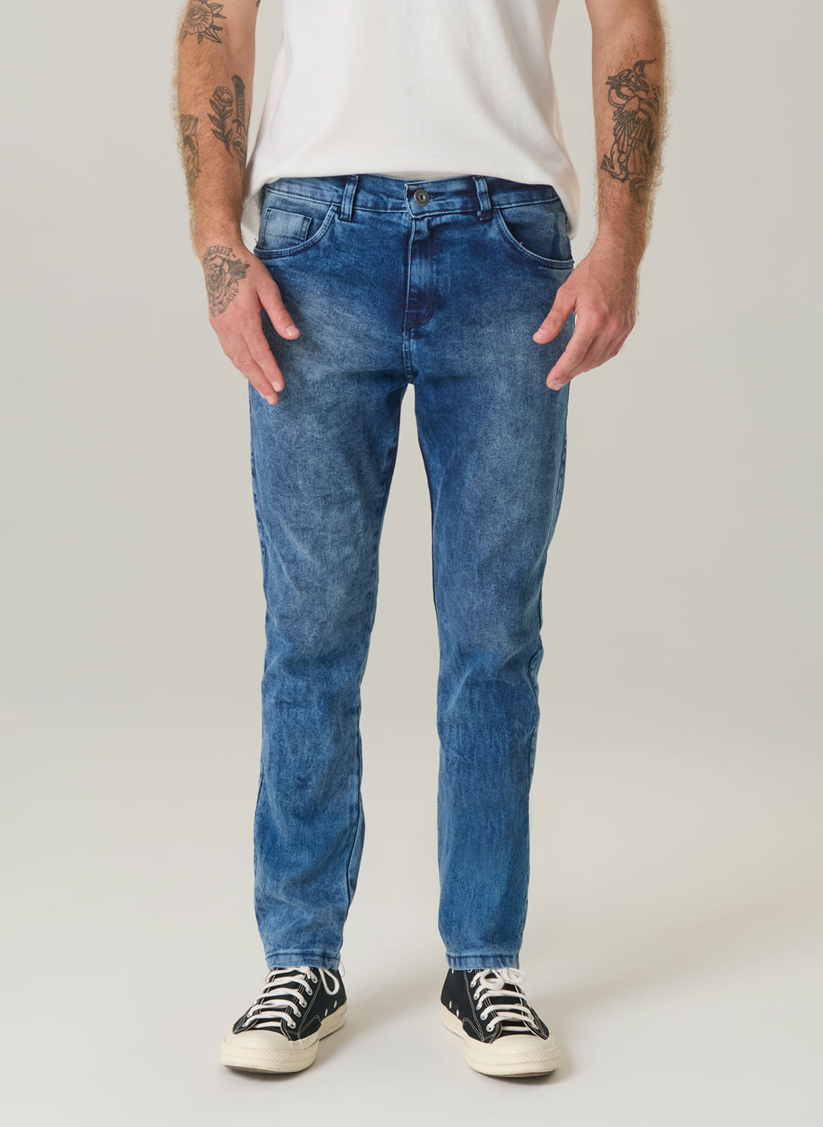 Calça Jeans Masculina Slim