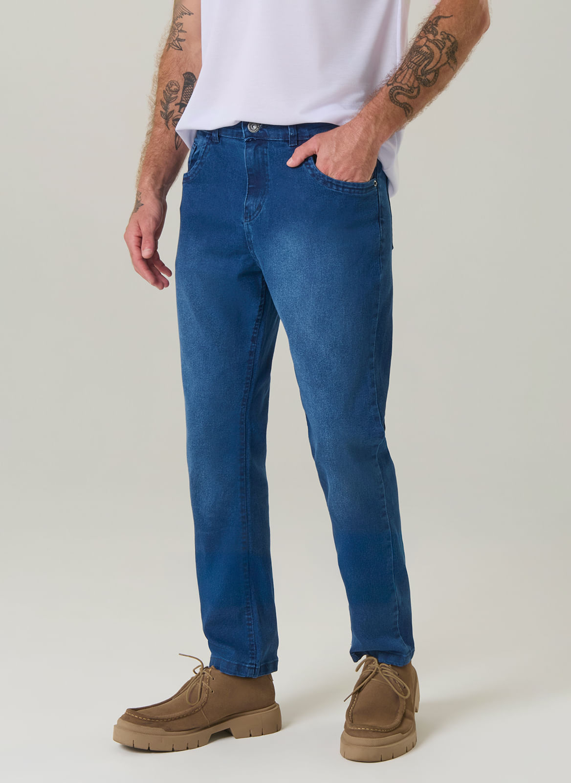 Calça Jeans Masculina Slim