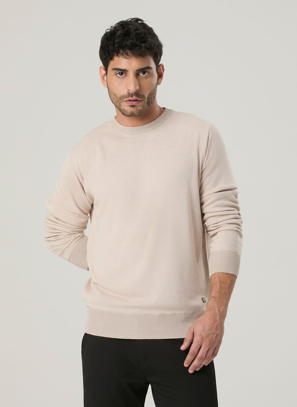 Tricot Masculino Gola Careca Básico