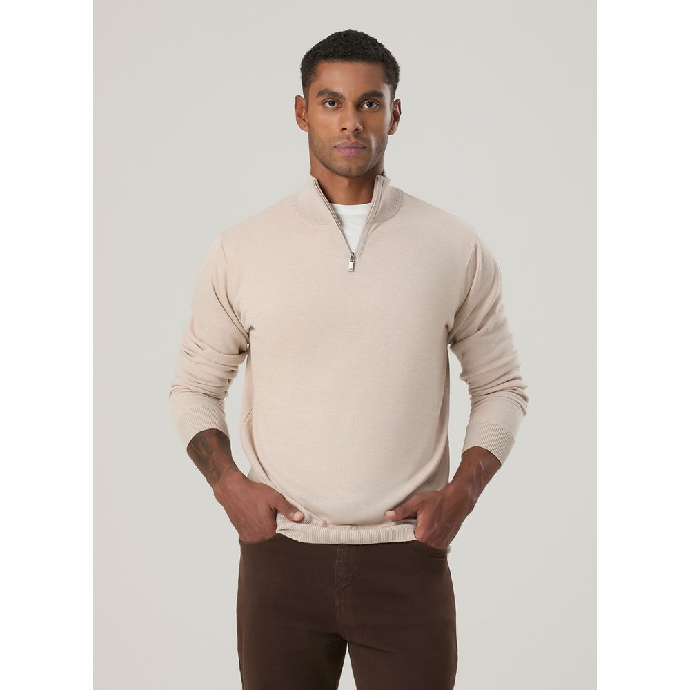 TRICOT MEIO ZÍPER LISO - TNG