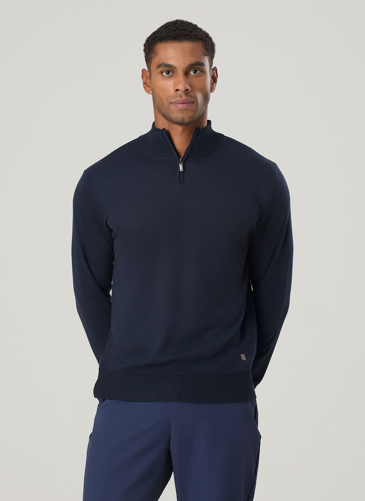 TRICOT MEIO ZÍPER LISO - TNG