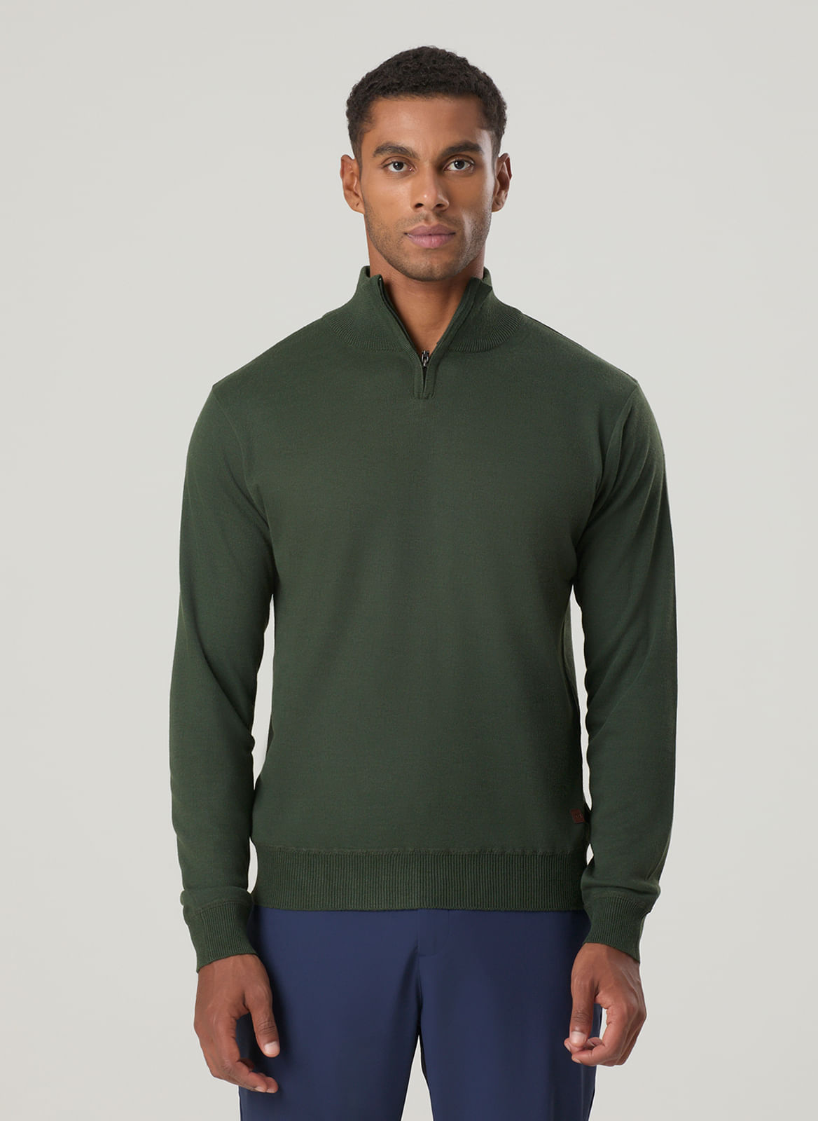 Tricot Meio Zíper Vivo