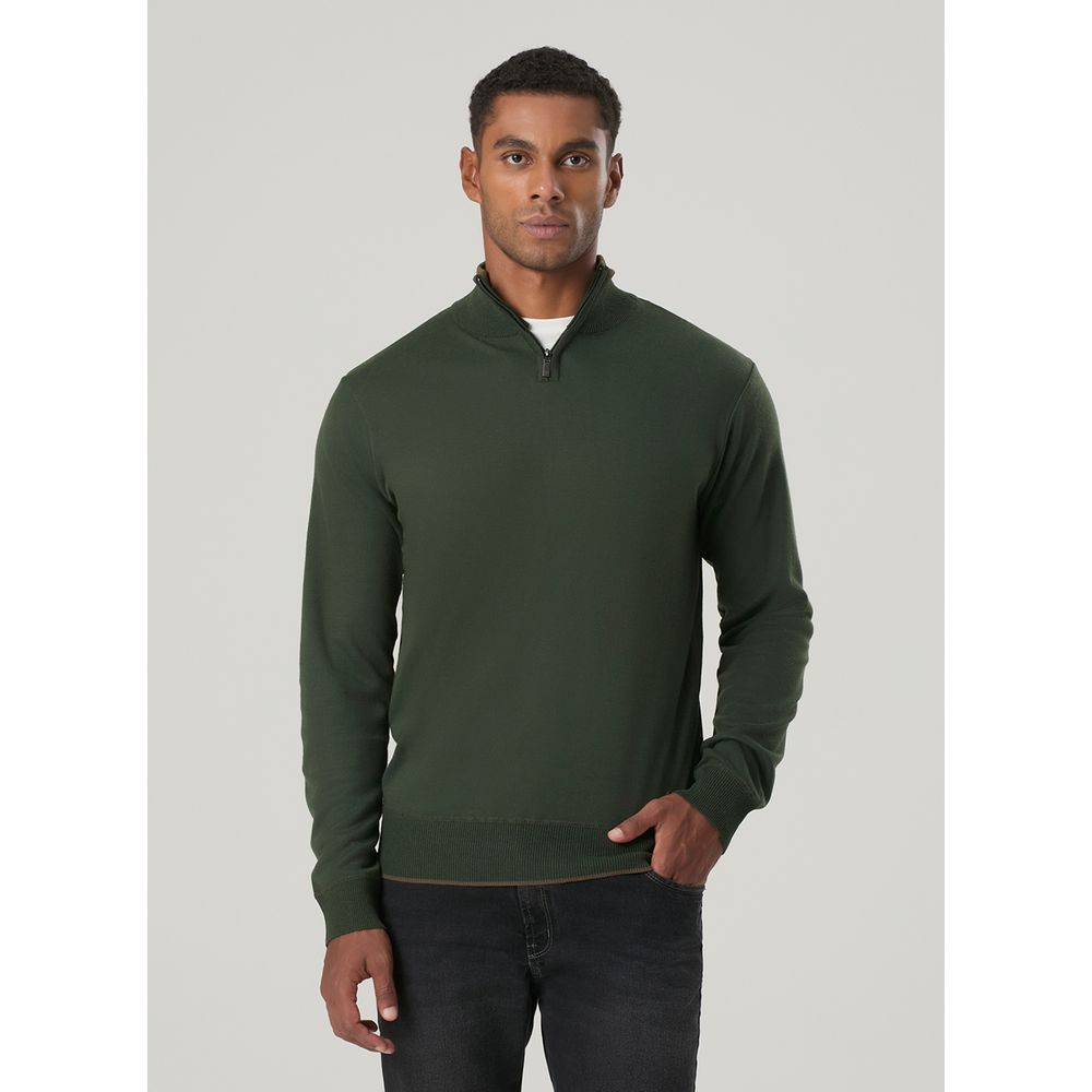 TRICOT MEIO ZÍPER LISO FRIZO - TNG
