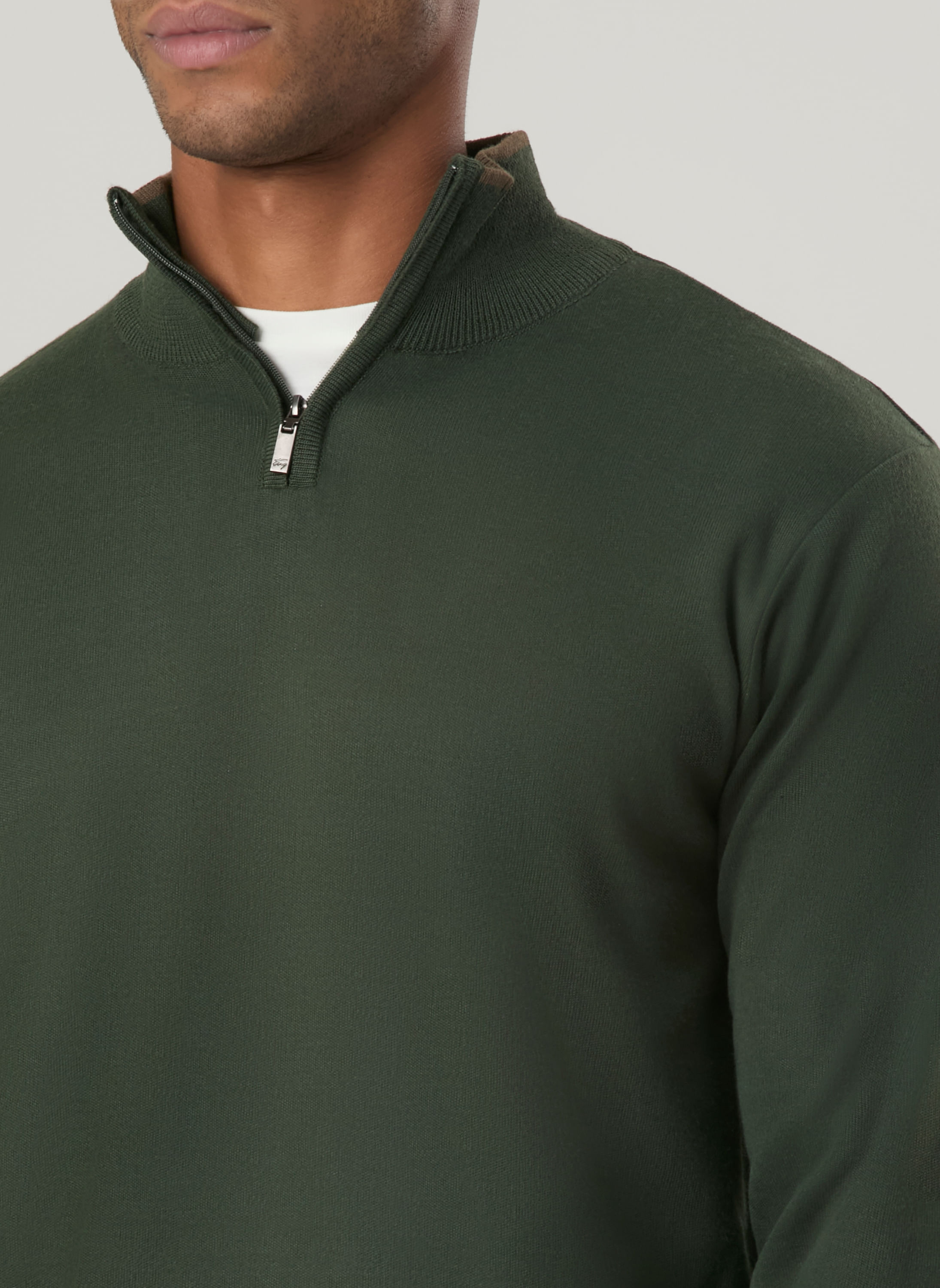 Tricot Masculino Meio Zíper Básico - TNG
