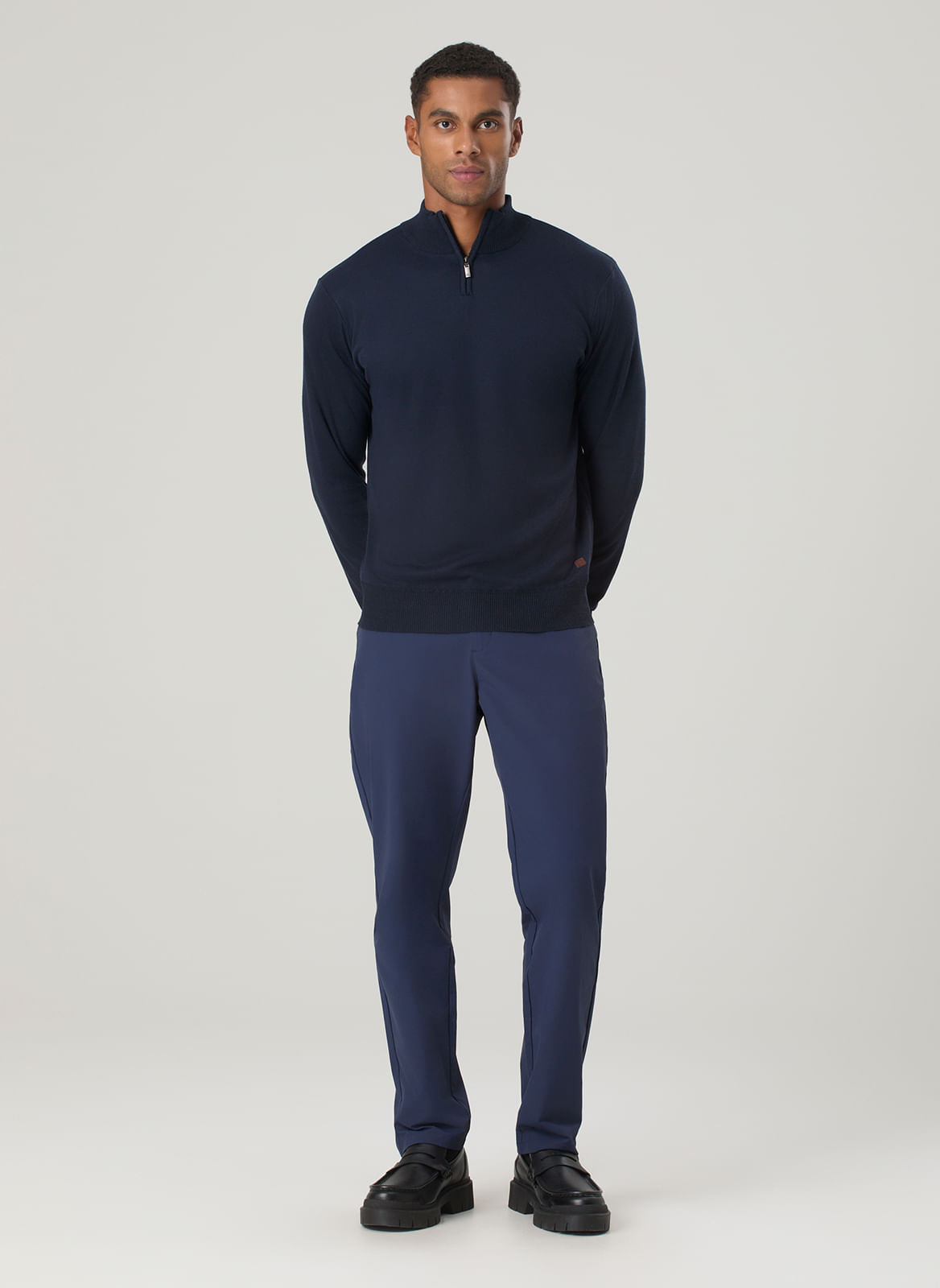 TRICOT MEIO ZÍPER LISO - TNG