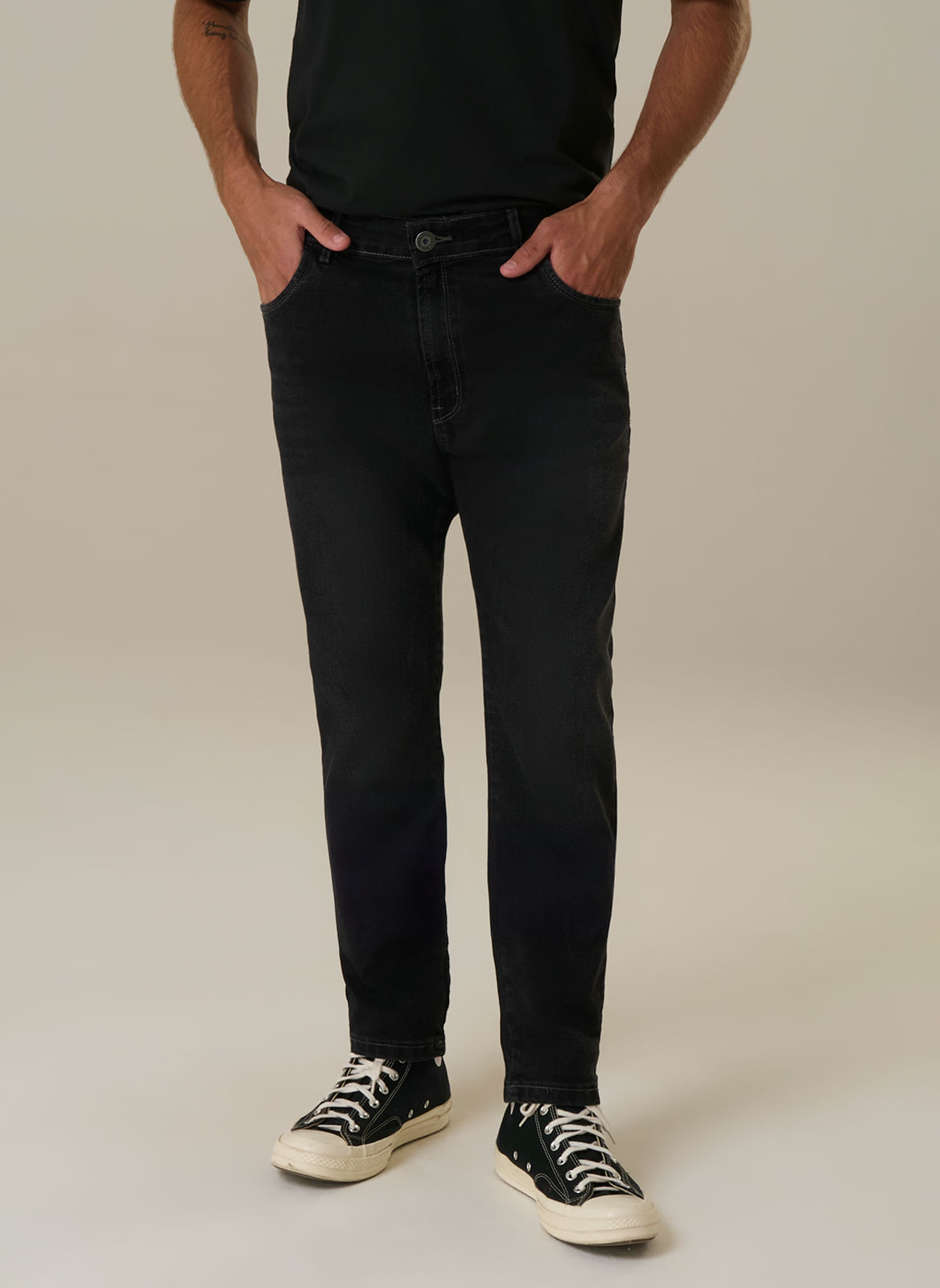 Calça Jeans Black Lavado Slim Masculina