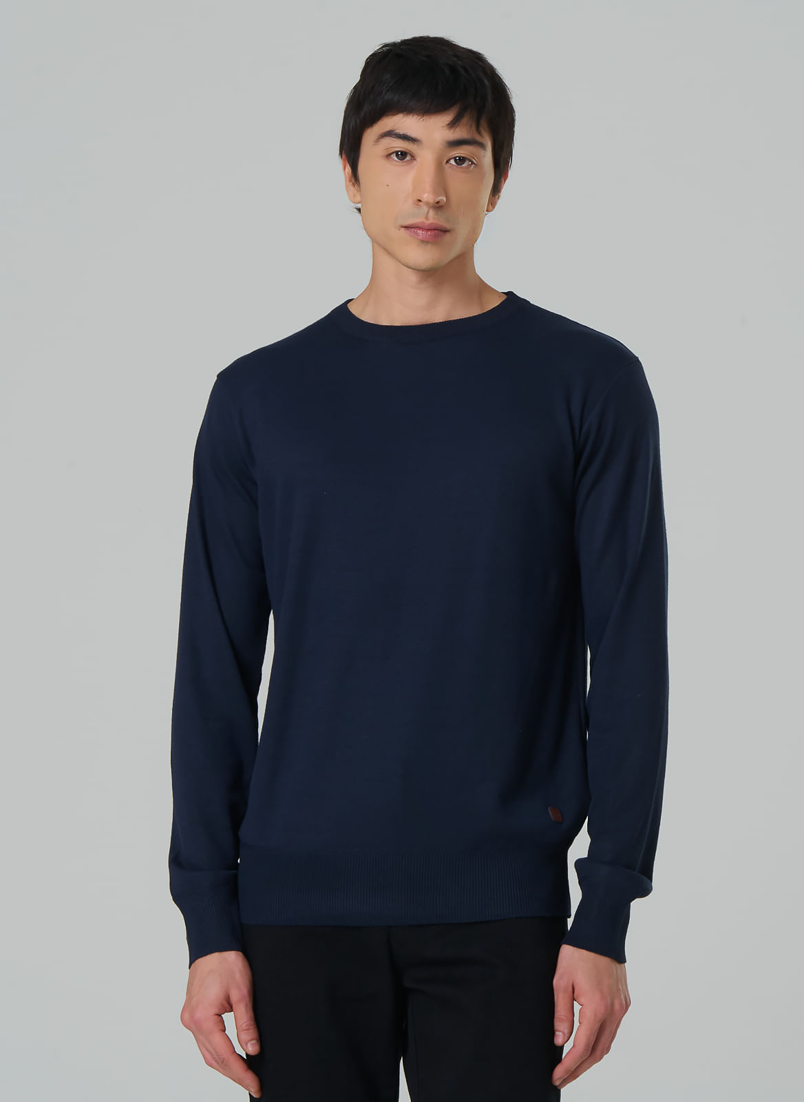 Tricot Masculino Gola Careca Básico