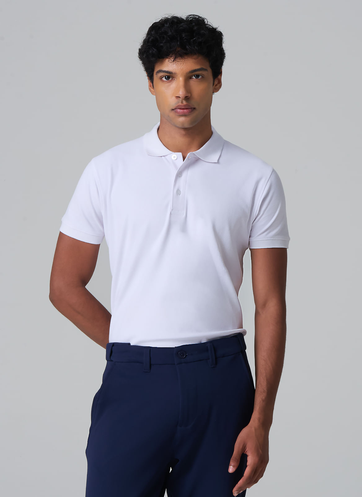 Polo Básica Piquet Com Elastano