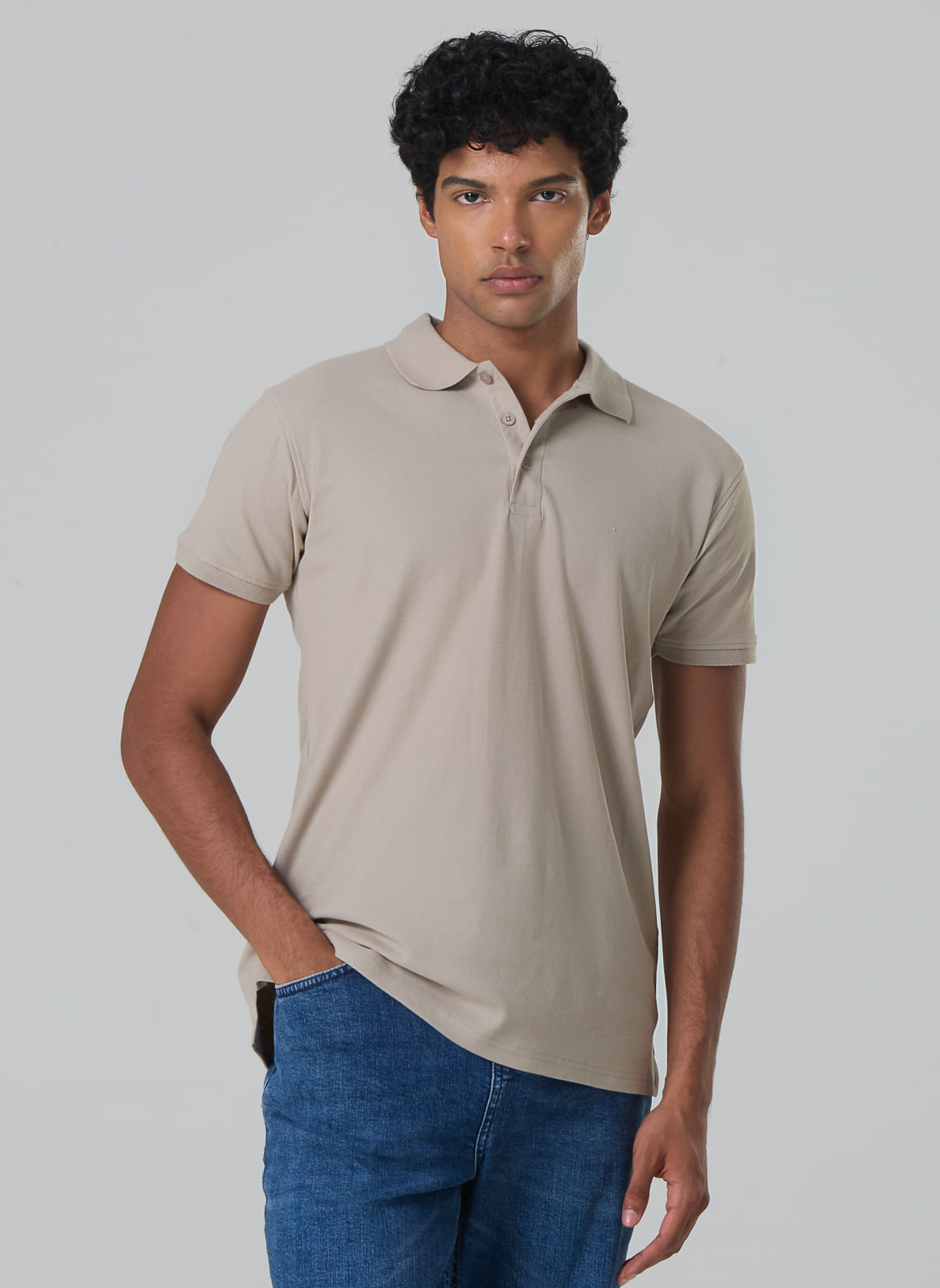 Polo Básica Piquet Com Elastano