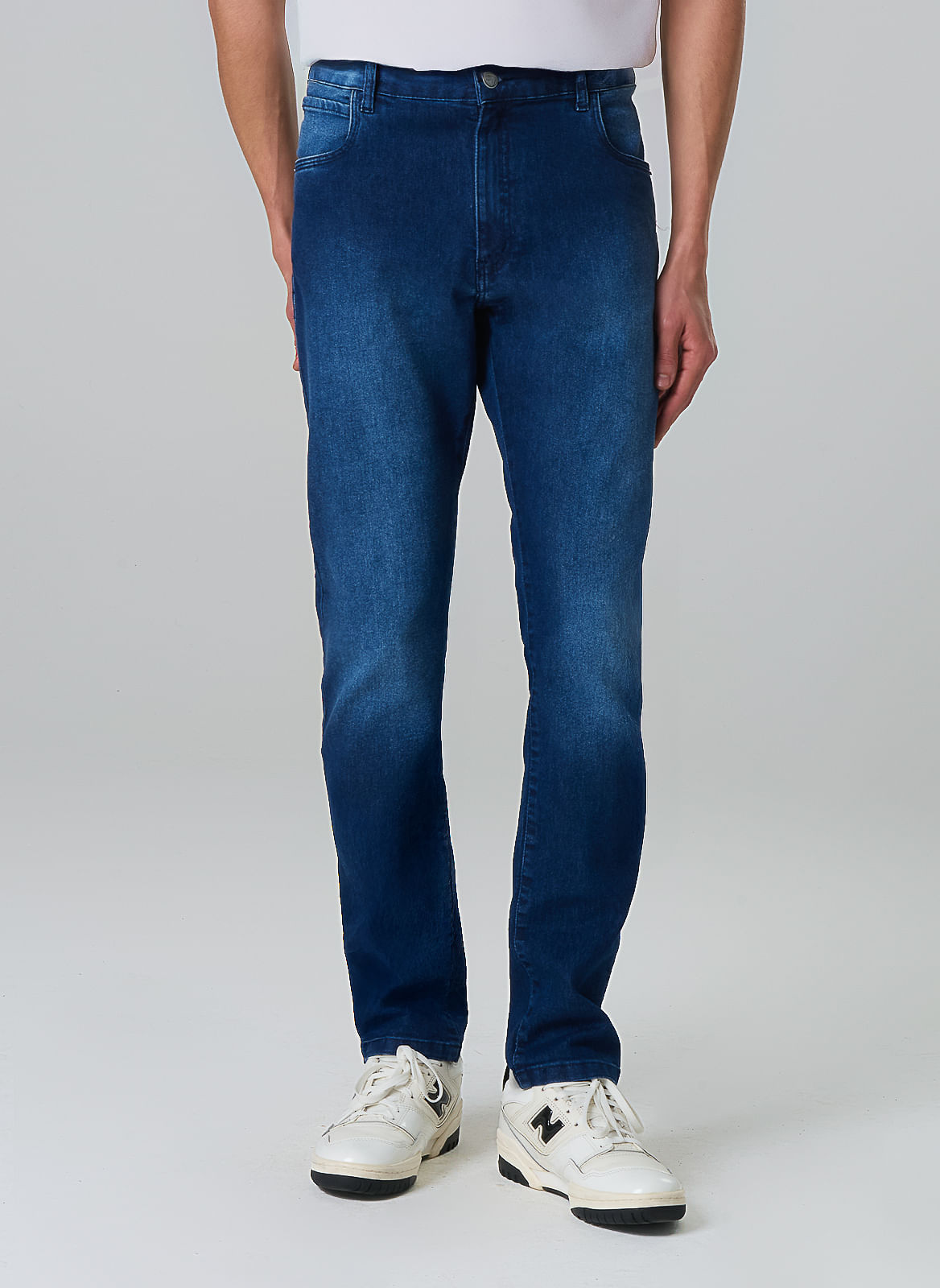 Calça Jeans Escura Slim Masculina