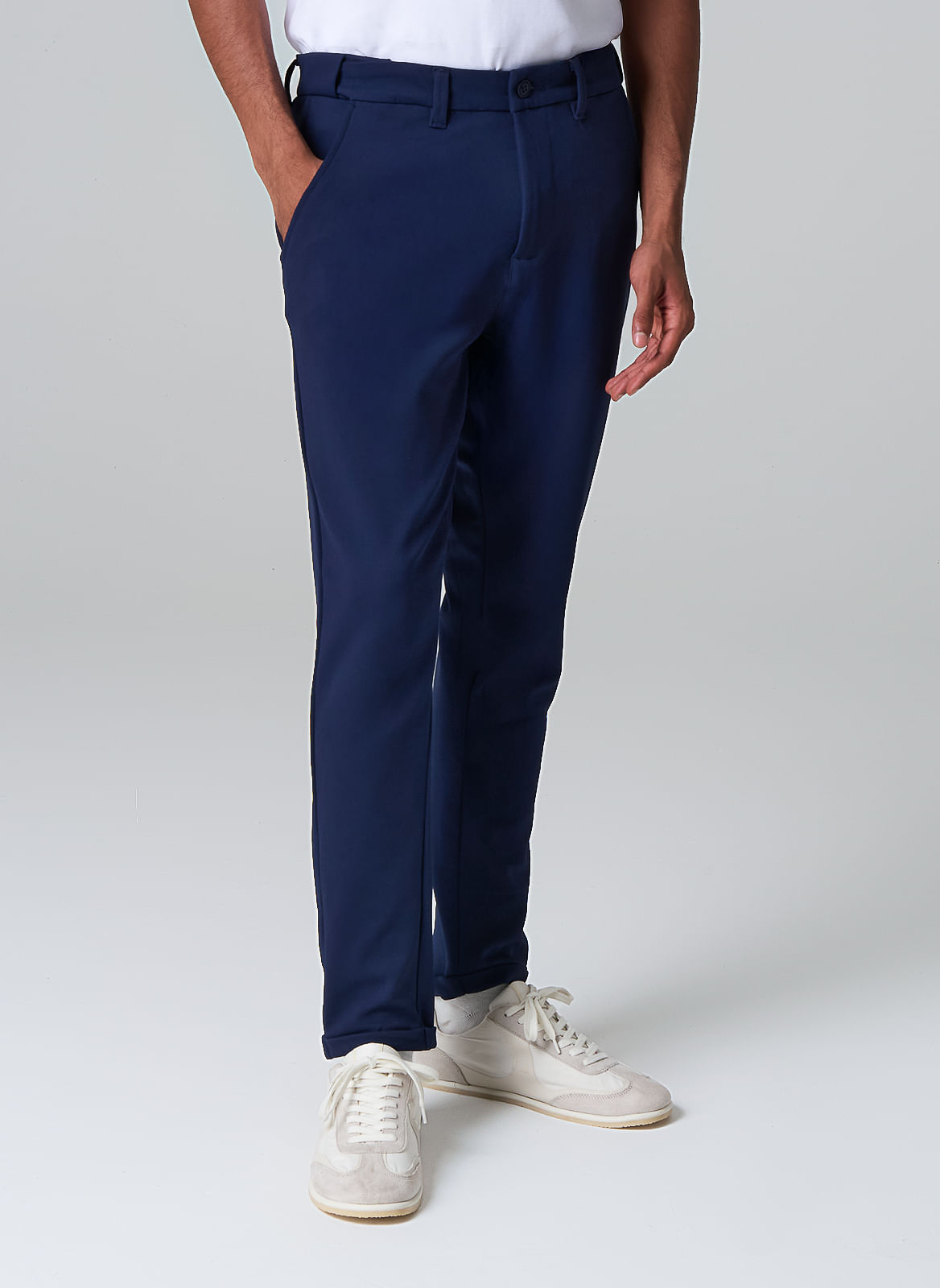 Calça Social De Malha